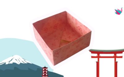 Boîte en papier : le pliage origami (masu) pas à pas, sans colle ni ciseaux