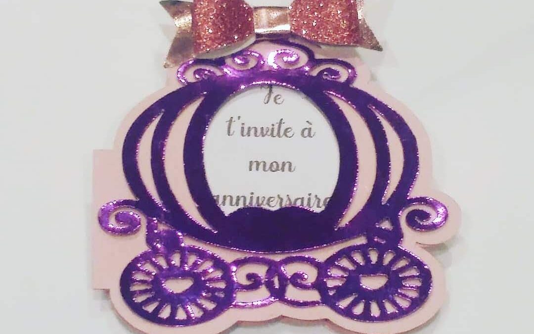 Découpe nette et détaillée réalisée à la Cricut sur du papier cartonné