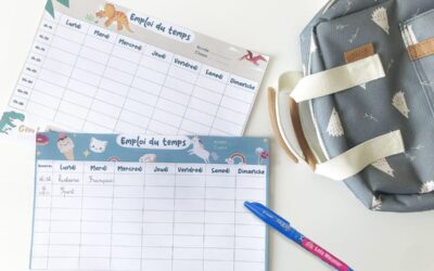 Emploi du temps à imprimer : mes modèles préférés et comment créer le vôtre (spécial rentrée)