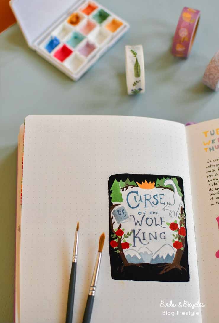 Carnet de book journaling manuscrit avec impressions de lecture