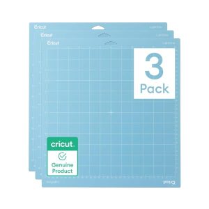 Cricut LightGrip — Tapis de découpe adhérence légère 30,5 × 30,5 cm (lot de 3)