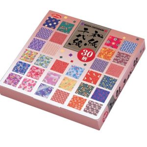 Papier Origami Washi Chiyogami — Coffret 150 feuilles 15 x 15 cm (30 motifs)