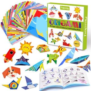 hapray Kit d'origami enfant — 98 feuilles, 47 modèles, guide illustré