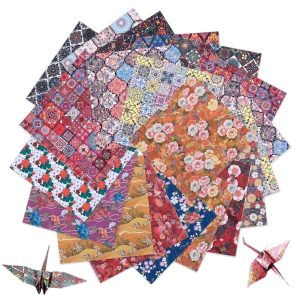 Shengxi Papier Origami 120 feuilles 15x15 cm — 20 motifs japonais double face