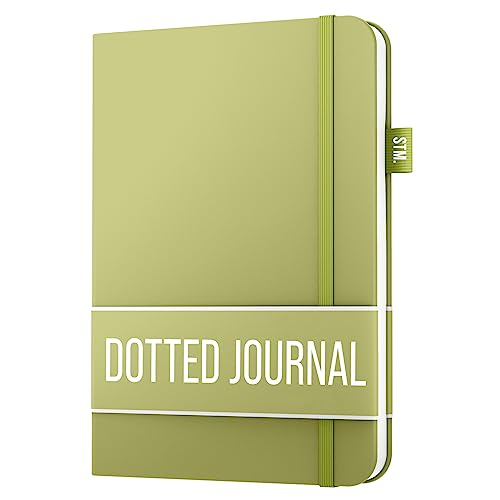 Scribbles That Matter Carnet pointillé A5 — couverture rigide, papier 120 g/m² anti-transperçage, 2 marque-pages