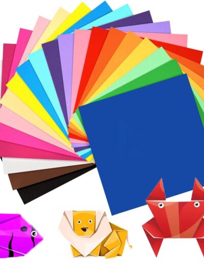 Papier origami double face 120 feuilles 15 x 15 cm 20 couleurs