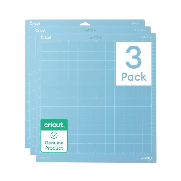 Cricut LightGrip — Tapis de découpe adhérence légère 30,5 × 30,5 cm (lot de 3)