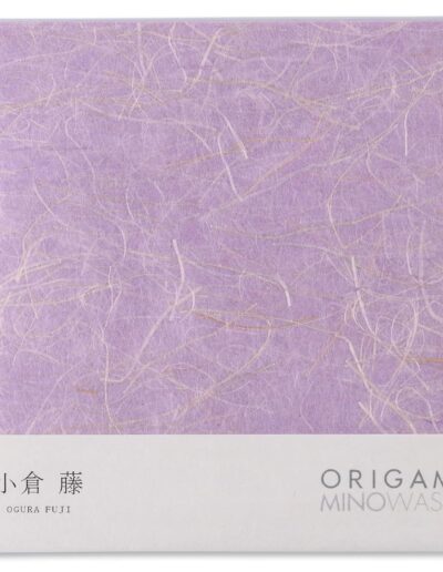 Papier origami washi Mino japonais — Ogura Fuji violet, 15,5 cm, 20 feuilles