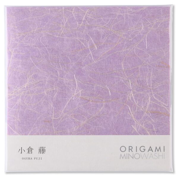 Papier origami washi Mino japonais — Ogura Fuji violet, 15,5 cm, 20 feuilles