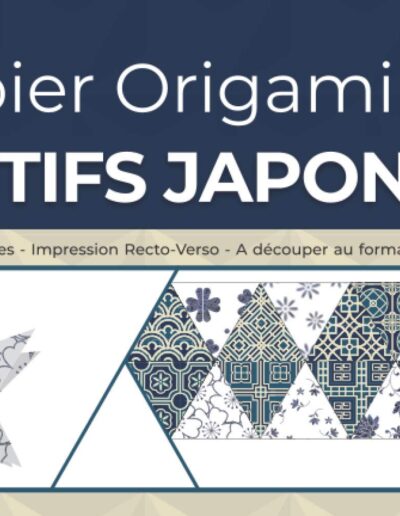 Papier Origami Motifs Japonais — Bloc de 30 feuilles 15 x 15 cm recto/verso