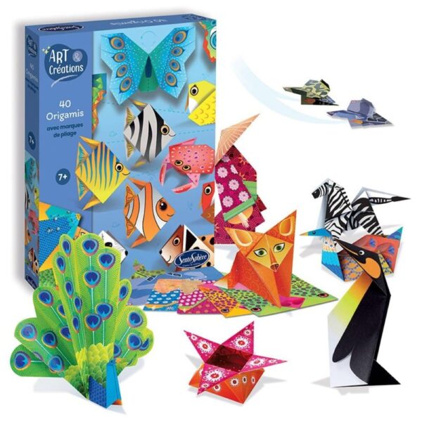Sentosphère Kit Origami — 21 feuilles, 10 modèles