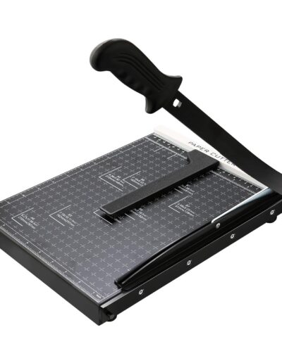 Massicot COOCHEER A4 – coupe jusqu'à 12 feuilles, noir