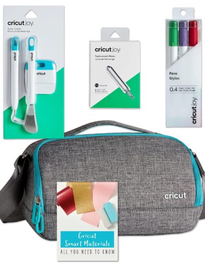 Cricut Joy — Kit d'accessoires débutant (sac de transport, outils, stylos pointe fine, lame de rechange)