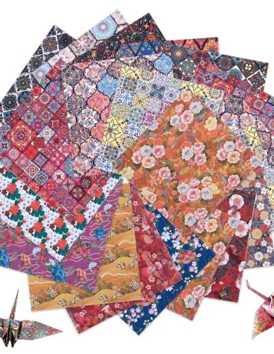 Shengxi Papier Origami 120 feuilles 15x15 cm — 20 motifs japonais double face