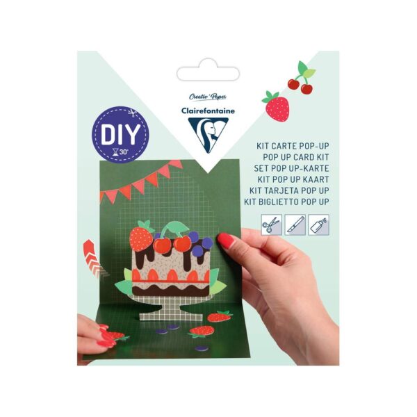 Kit Carte de Vœux pliable DIY — Joyeux Anniversaire (carte 3D à monter)