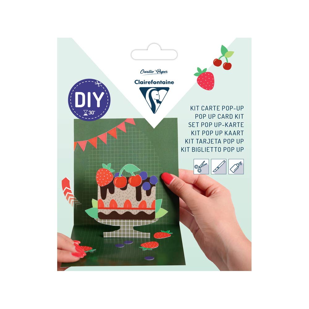 Kit Carte de Vœux pliable DIY — Joyeux Anniversaire (carte 3D à monter)