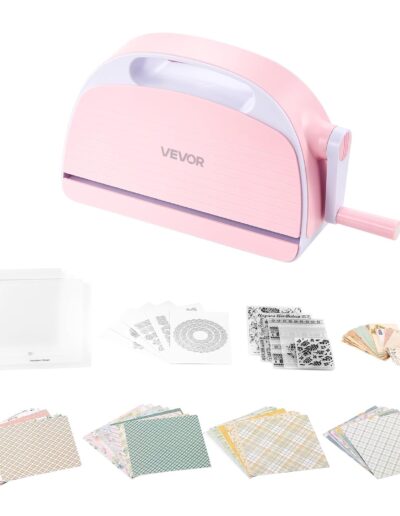 VEVOR Machine de découpe et gaufrage manuelle — kit portable (ouverture 229 mm)