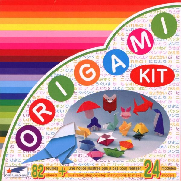 Origami Loisirs – Kit Origami 24 Modèles avec 82 Feuilles 15 x 15 cm