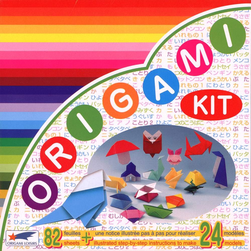 Origami Loisirs – Kit Origami 24 Modèles avec 82 Feuilles 15 x 15 cm