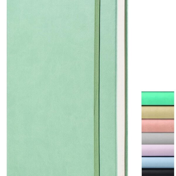Carnet Bullet Journal pointillé A5 — 172 pages, papier 120 g/m², vert clair