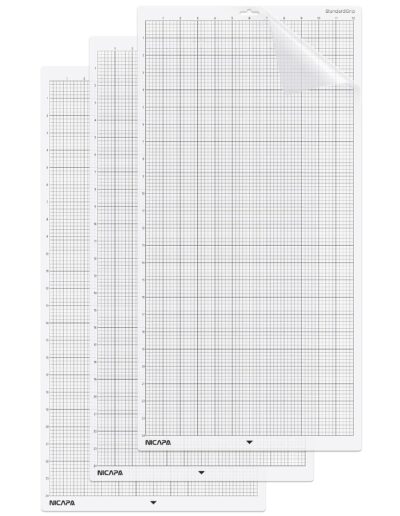 NICAPA StandardGrip – Tapis de découpe 30,5 x 61 cm pour Silhouette Cameo 4/3/2/1 (lot de 3)
