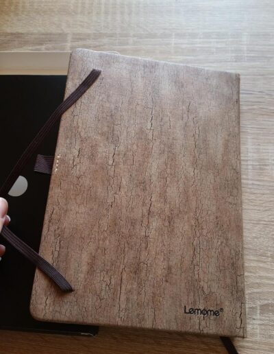 Lemome Carnet Pointillé A5 – Couverture Rigide, Papier Épais, Porte-Stylo