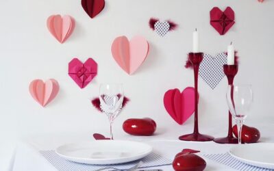 Cœur en papier : 3 pliages faciles pas à pas (plat, gonflé et en éventail)