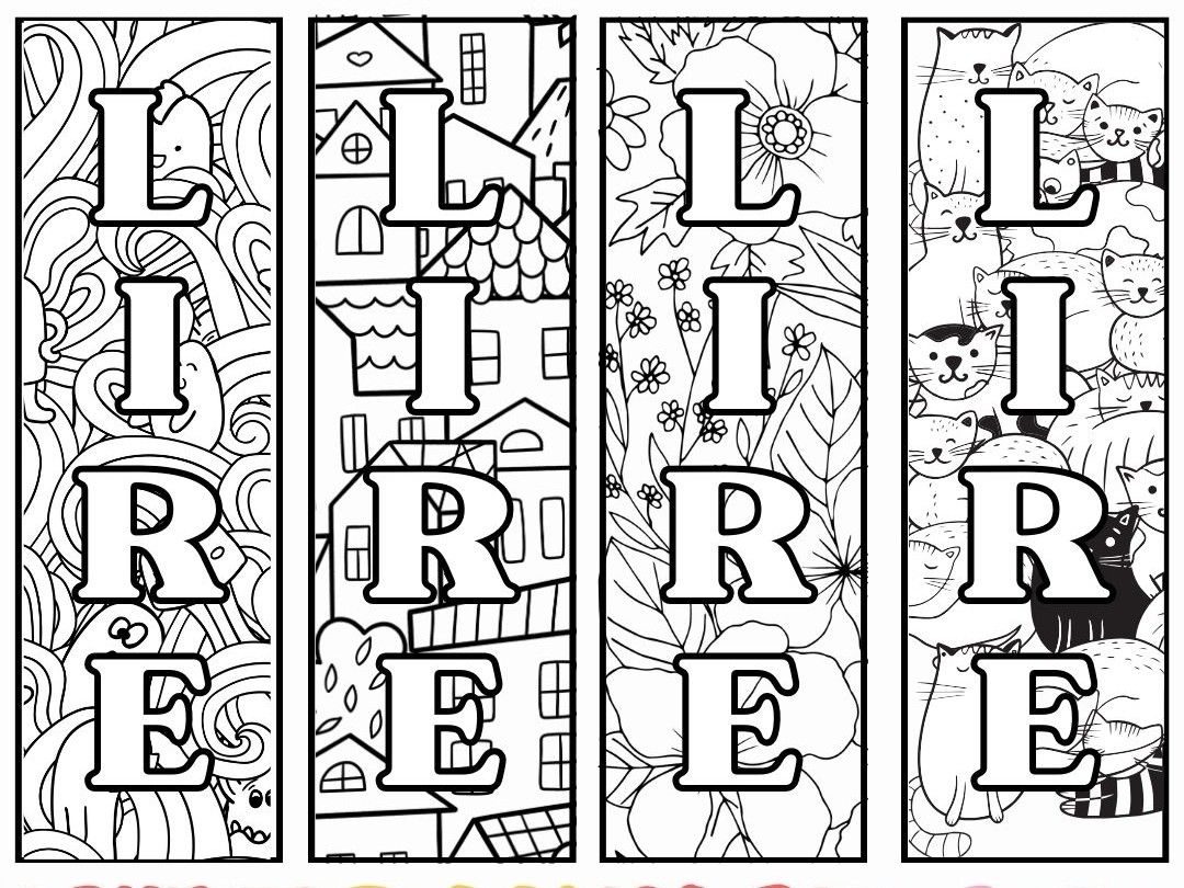 Marque-pages de rentrée à imprimer gratuitement