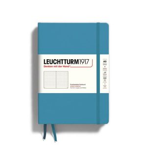 Leuchtturm1917 Carnet A5 Pointillé Nordic Blue – 249 pages numérotées