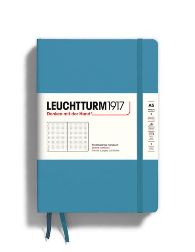 Leuchtturm1917 Carnet A5 Pointillé Nordic Blue – 249 pages numérotées