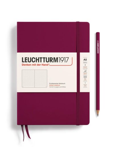Leuchtturm1917 Carnet A5 Pointillé Port Red – 251 pages numérotées