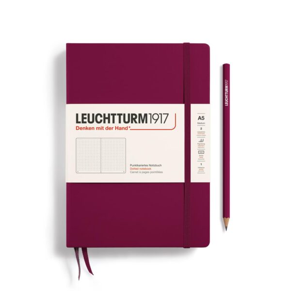 Leuchtturm1917 Carnet A5 Pointillé Port Red – 251 pages numérotées