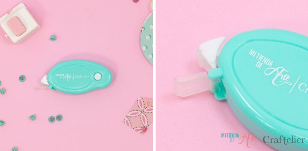 Roller de colle (dévidoir) double-face pour coller le papier sans humidité