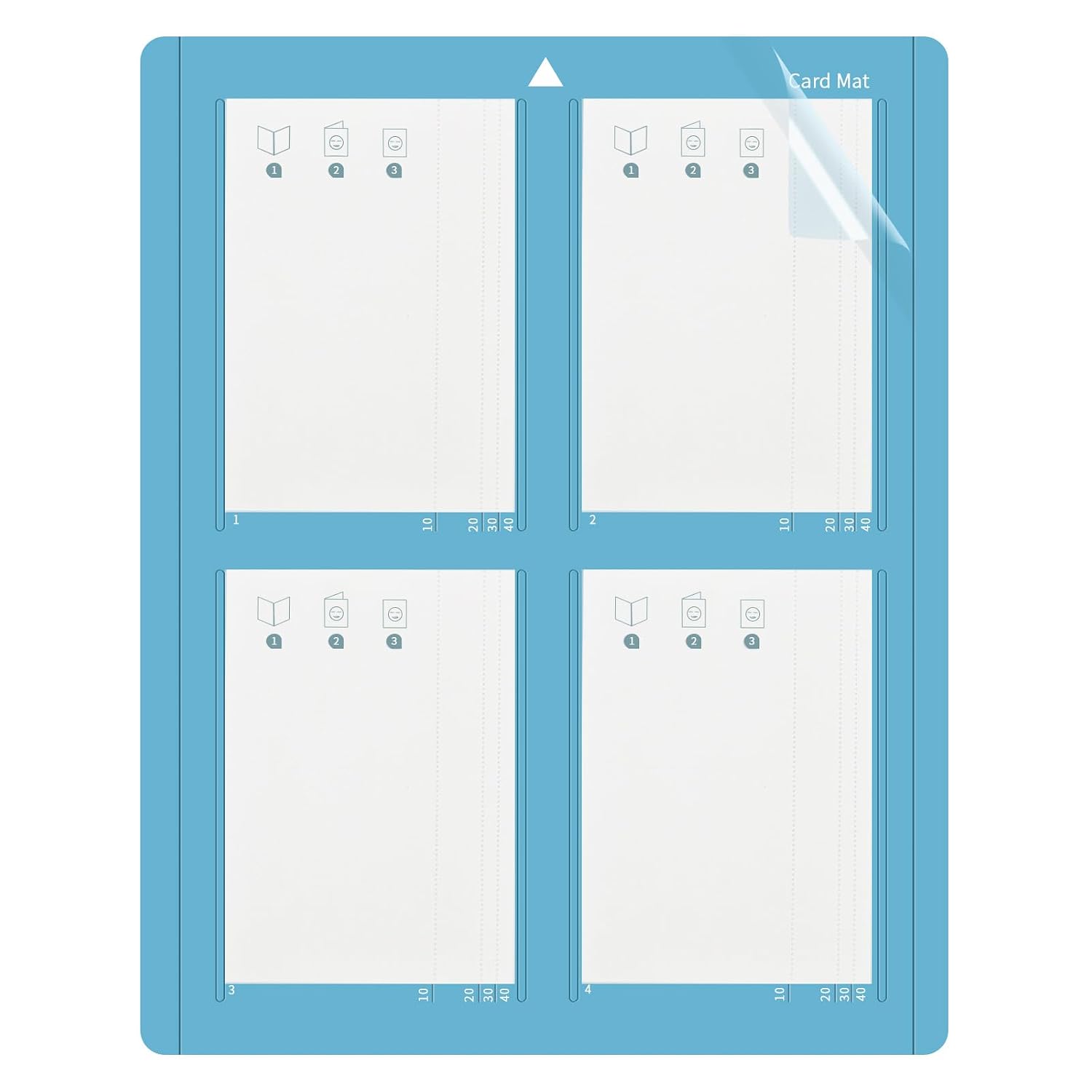 HKC Tapis de découpe cartes 2x2 pour Cricut Explore et Maker (41,5 x 33 cm)