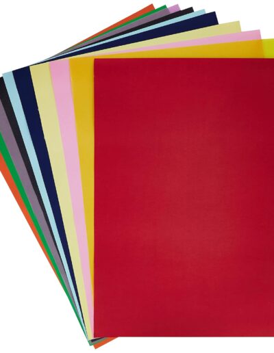 Clairefontaine 384099C — Rouleau de Papier Affiche Peinte, 10 Feuilles 90g/m², 60x80 cm, Couleurs Assorties