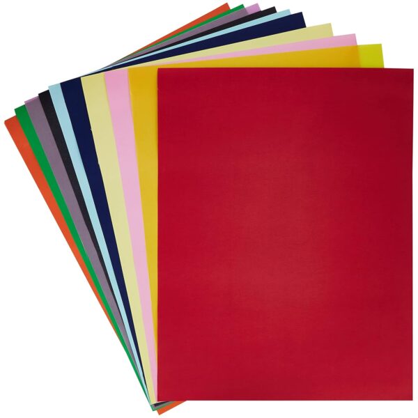 Clairefontaine 384099C — Rouleau de Papier Affiche Peinte, 10 Feuilles 90g/m², 60x80 cm, Couleurs Assorties