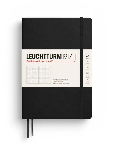 Carnet Leuchtturm1917 A5 pointillé 251 pages numérotées – Noir