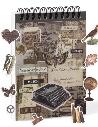 Stickers journaling pré-découpés vintage 595 pièces