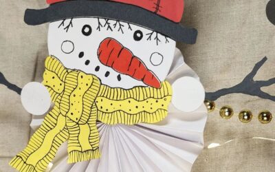 Bonhomme de neige en papier : 3 méthodes faciles pas à pas (cône, ronds et rosace plissée)