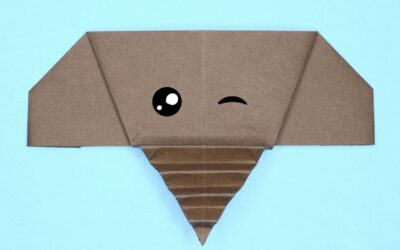 Éléphant en origami : 2 méthodes faciles (tête d&rsquo;éléphant dès 6 ans et éléphant qui tient debout)