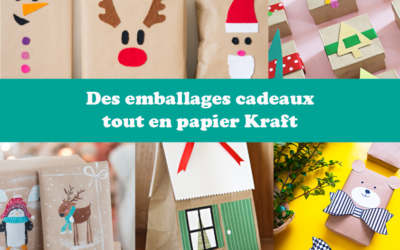 Des emballages cadeaux tout en papier Kraft