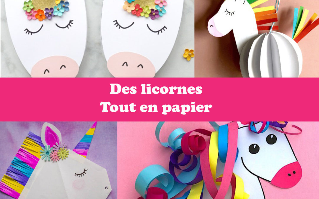 Des licornes tout en papier