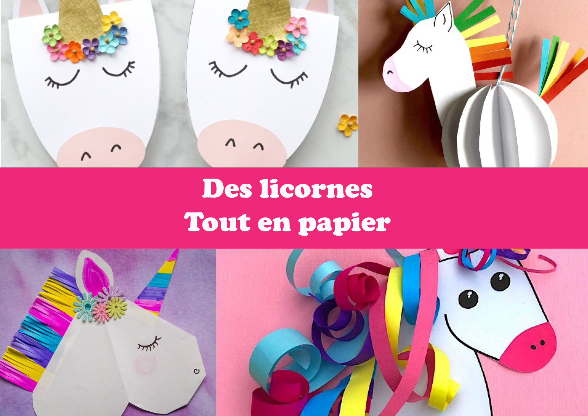 Des licornes tout en papier - Tout en papier