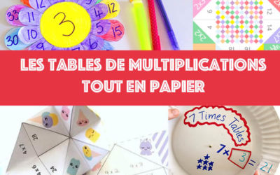 Apprendre ses tables de multiplications tout en papier